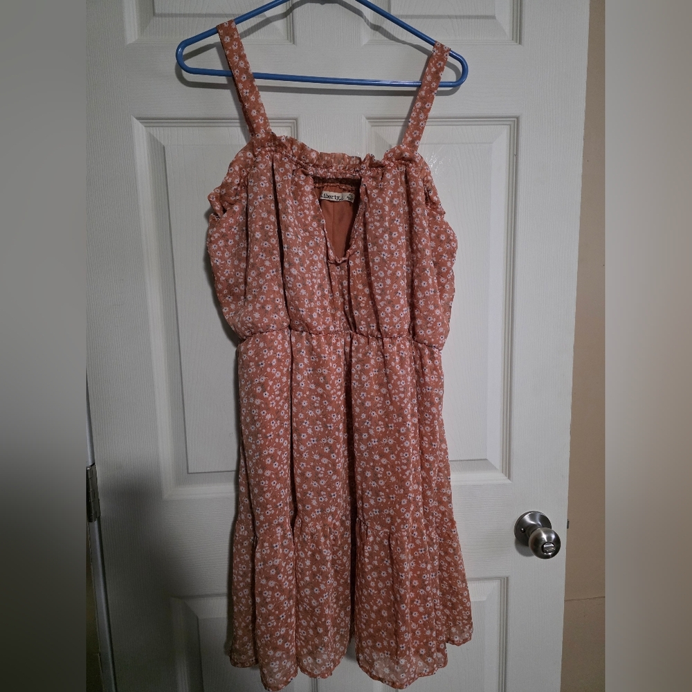 Liberty Orange Floral Dress